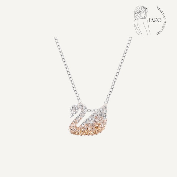 Dây chuyền thiên nga pha lê sang trọng 